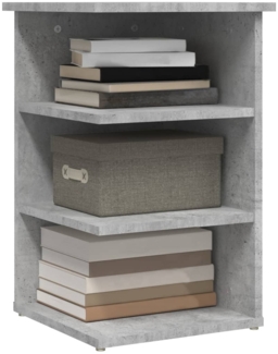 vidaXL Beistellregal Betongrau 35x35x55 cm Holzwerkstoff 806278