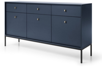 Sideboard "Mono" Kommode 153cm marineblau 3-türig