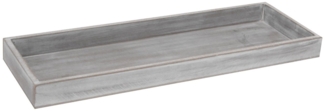 Spetebo Tablett Vintage Kerzentablett shabby weiß - 40 x 14 cm, Holz, (Packung, 1-tlg, 1 tlg), Holz Dekotablett eckig