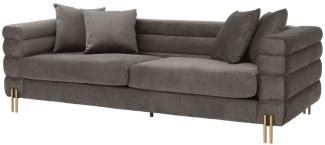 EICHHOLTZ Sofa York Savona Grey Velvet