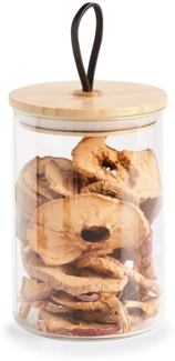 Vorratsglas mit Bambusdeckel - Ø 11,2 x 16,3 cm