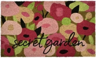 Giftcompany Fußmatte Fußmatte aus Kokosfasern Secret Garden (75x45cm)