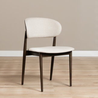 Bronx71 Esszimmerstuhl Bohdi Eiche dunkel / off white