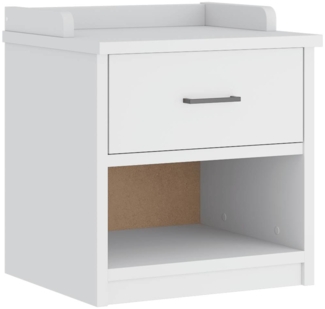 vidaXL Flurbank SANDNES Weiß 45x40x50 cm Massivholz Kiefer 4010447