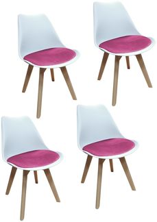 HTI-Living Esszimmerstühle im skandinavischen Stil 4er Set Design-Stühle mit.