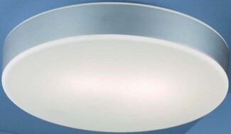 Anbauleuchte, titan, matt, 2x E27 IP20, Glas opal