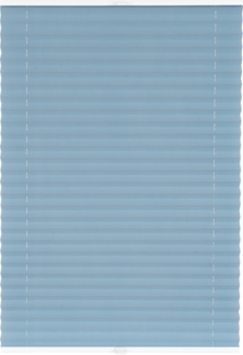 ondeco Plissee auf Maß Natural Pearl für alle Fenster innen, Montage in Glasleiste Spannschuh, Sonnenschutz-Rollo lichtschutz und Blickdicht - Blau - B): 51-60 cm, H): 40-100 cm