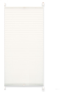 Plissee 50 x 140 cm weiß crash