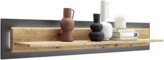 Arezzo Wandboard braun Holzwerkstoff 150cm x 26cm x 23cm