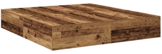 vidaXL Aufbewahrungsbettgestell Altholz 200 x 200 cm Holzwerkstoff 3335363