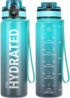 Sahara Sailor Trinkflasche 500ml Blaue Wellen BPA-Frei Sportflasche