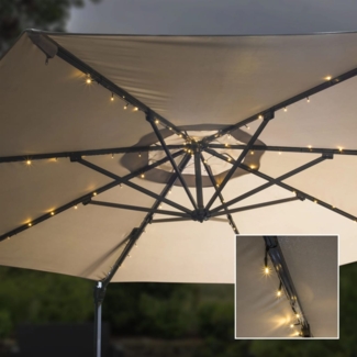 HI Sonnenschirm-Lichterkette LED 130 cm 429145