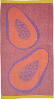 KAAT Amsterdam Strandtuch KAAT Amsterdam, Strandlaken, Papaya, Mehrfarbig, 100x180, (1-St)