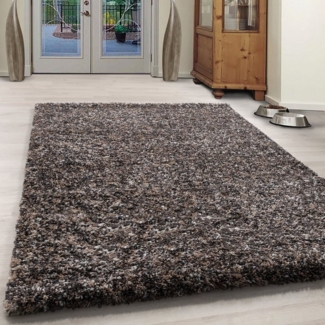 Homtex Hochflor-Teppich, 60x110 cm, Modern Hochflor Teppich Flauschiger Langflor Teppich, Rechteckig