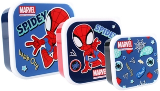 Spiderman Kinder Brotdose – Vielseitige 3-in-1 Lunchbox für Snacks & Mahlzeiten
