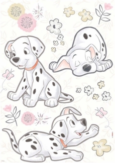 Komar Wandtattoo Best of Friends - Größe 50 x 70 cm, selbstklebend, Wandsticker, Kinderzimmer