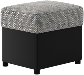 Pouf R2, Fußhocker, Grau