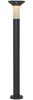 Star Trading Solarpollerleuchte Valta, Wegleuchte, Graphit, LED, Dämmerungssensor, Bewegungssensor, Warmweiß, Außenbereich, 90 cm