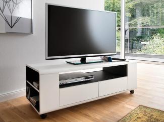 TV-Lowboard Chessey in weiß 119 cm