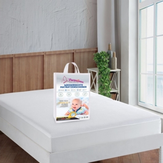 Matratzenschoner Wasserdicht 100% Baumwolle Inkontinenz Matratzenauflage Cottonique Parpalinam, 100% wasserfest, Atmungsaktiv, Hygienisch, Kein Knistern, Geräuschsarm