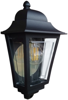 Elstead Lighting Deco Lane Wandleuchte 1-Light Schwarz IP44 E27