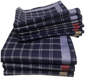 JEMIDI Handtuch Taschentücher aus Baumwolle - 12x Stofftaschentücher im Set, (0-St)