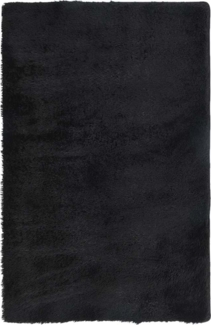 vidaXL Teppich Shaggy Hochflor NAVARRA Schwarz 130x200 cm Polyester 4102830