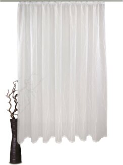 VHG Gardine Ariadne, Kräuselband (1 St), transparent, Jacquard, Wirkgardine,weiß