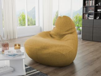 Mirjan24 'Maxi' Sitzsack 300 Liter, Polyester gelb, 120 x 85 x 85 cm