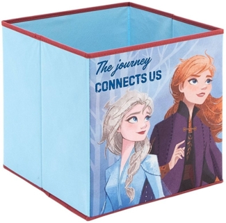 Disney Frozen Aufbewahrungsbox Elsa & Anna, Faltbare Spielzeugbox für Würfelregale 31x31x31 cm