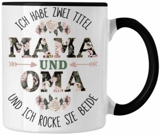 Trendation Tasse Mama und Oma Tasse Geschenk für Oma Weihnachten Geburtstag Lustige