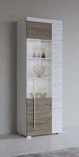 INOSIGN Vitrine Roger,Höhe 160cm stilvolle Glasvitrine mit verstellbare Glasböden Standvitrine 1Trg, viel Stauraum, ohne Beleuchtung