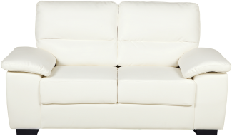 2-Sitzer Sofa Kunstleder creme VOGAR