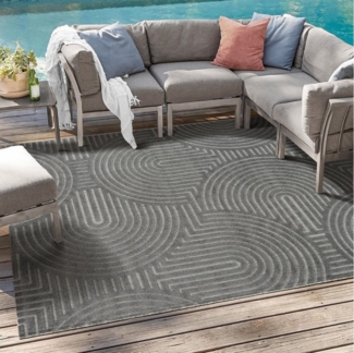 Sanat Teppich Berlin, rechteckig, Höhe: 6 mm, In -und Outdoor geeignet, Außenbereich,Terasse, Balkon, modern
