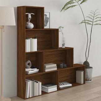 vidaXL Bücherregal Braun Eichen-Optik 155x24x160 cm 815362