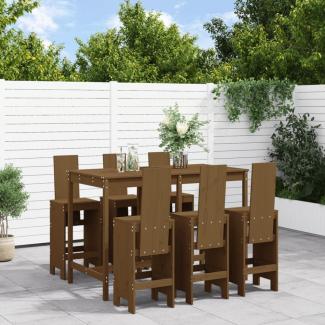 vidaXL 7-tlg. Gartenbar-Set Honigbraun Massivholz Kiefer 3157784