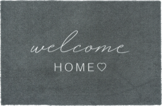 Lako 'Welcome Home' Fußmatte, grau, 50 x 75 cm