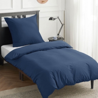 BEDSURE Bettwäsche mit Reißverschluss, 100% Baumwolle, ÖKO-TEX zertifiziert, 2 teilig, hohe Atmungsaktivität und Feuchtigkeitsregulierung
