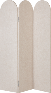 Akustik Raumteiler 3-teilig SLIMMY Beige 120 cm 160 cm