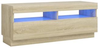 vidaXL TV-Schrank mit LED-Leuchten Sonoma-Eiche 100x35x40 cm 804457