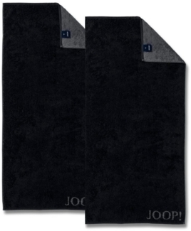 2 Stück Joop! Handtuch Classic Schwarz Anthrazit 1600-90 50x100