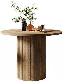 Compleo Esstisch rund, ausziehbar 100-188 cm, Küchentisch Beige oder Eiche cremona, MADE IN EU, Esszimmer modern ZANTO