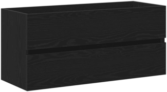 vidaXL Waschbeckenunterschrank Schwarz Eichen-Optik 100x38,5x45 cm 862545
