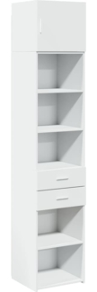 vidaXL Hochschrank Schmal Weiß 45x42,5x225 cm Holzwerkstoff 3281294