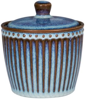 Greengate Zuckerdose Alice Zuckerdose oyster blue 10cm, Steingut
