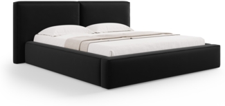 Micadoni Bett Jodie Samtstoff Schwarz 180x200