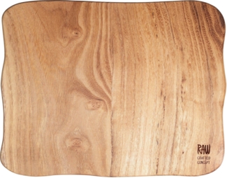 aida RAW Schneidebrett RAW Teak, Teakholz, organische Form, jedes Stückein Unikat