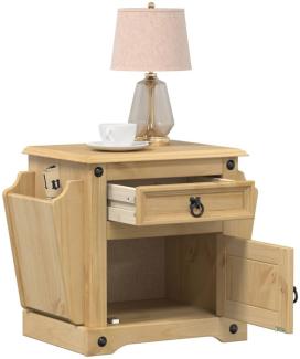 vidaXL Nachttisch Corona 45x35x47,5 cm Massivholz Kiefer 4005657