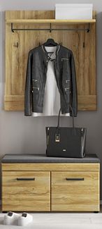 Garderoben-Set >Cortina< (2-teilig) Grandson Eiche - 93 x 195 x 38 (BxHxT)