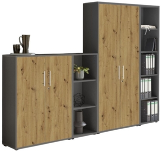 moebel-dich-auf Aktenschrank OFFICE EDITION (Set 4, abschließbar, Metallgriffen) Made in Germany